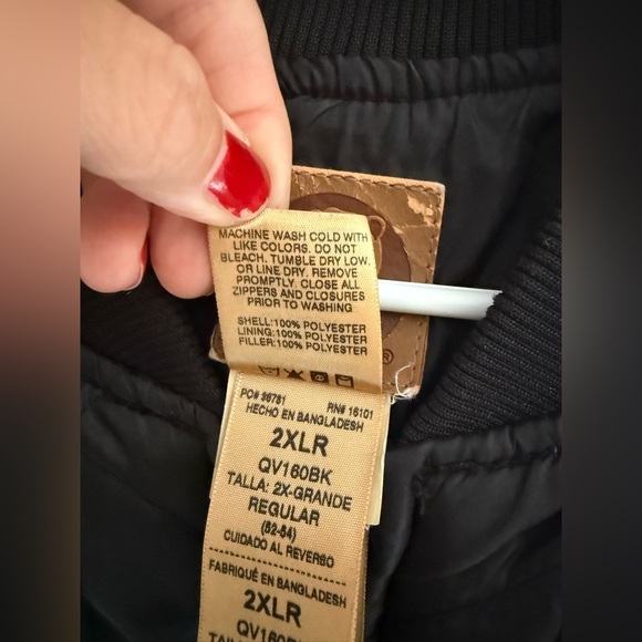 Berne Apparel Black Quilted Puffer Vest Mens SZ 2XLR Full Zip Pockets Outerwear - Picture 3 of 9